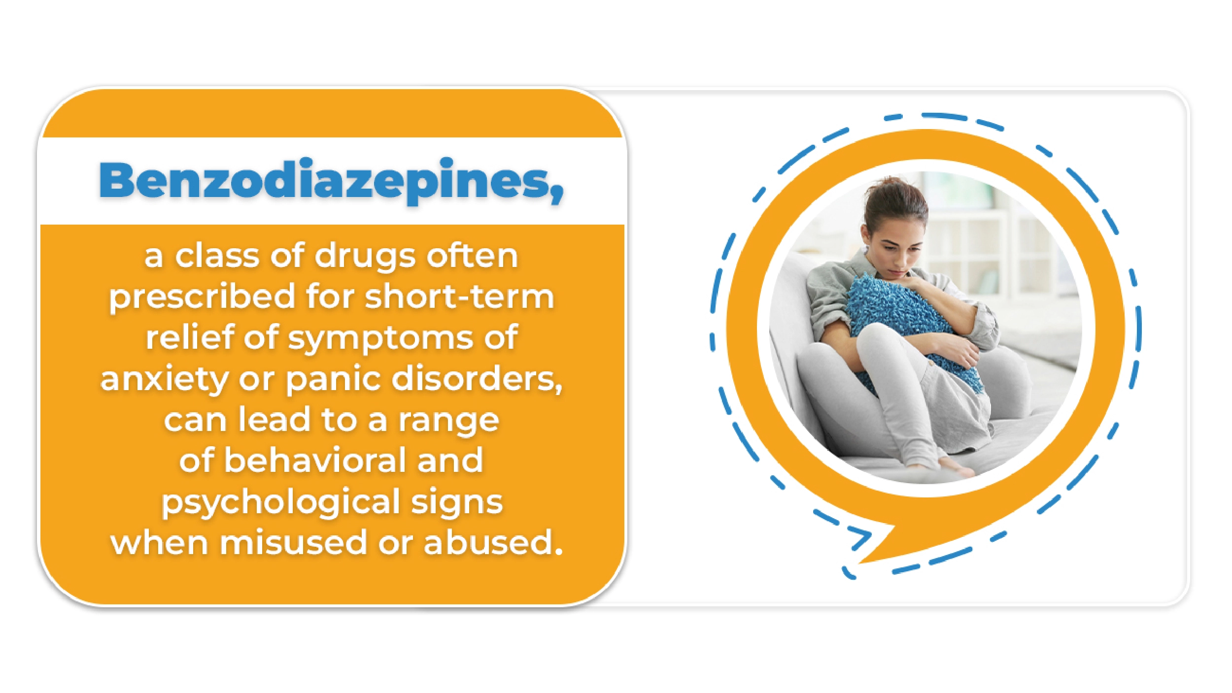 Visual representation of benzodiazepine pills illustrating their uses and the potential for addiction.